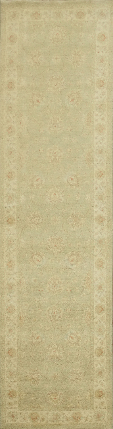 Vegetable Dye Peshawar Chobi Handmade Runner Rug 3x10