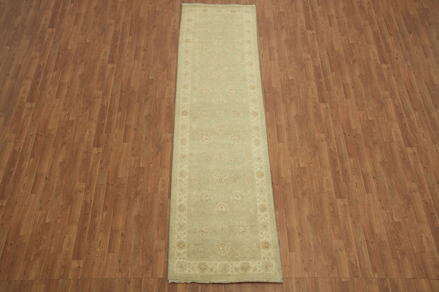 Vegetable Dye Peshawar Chobi Handmade Runner Rug 3x10