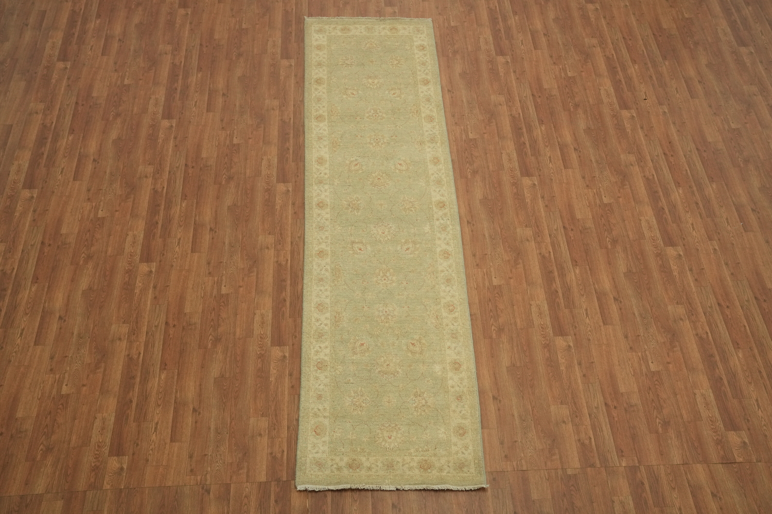 Vegetable Dye Peshawar Chobi Handmade Runner Rug 3x10