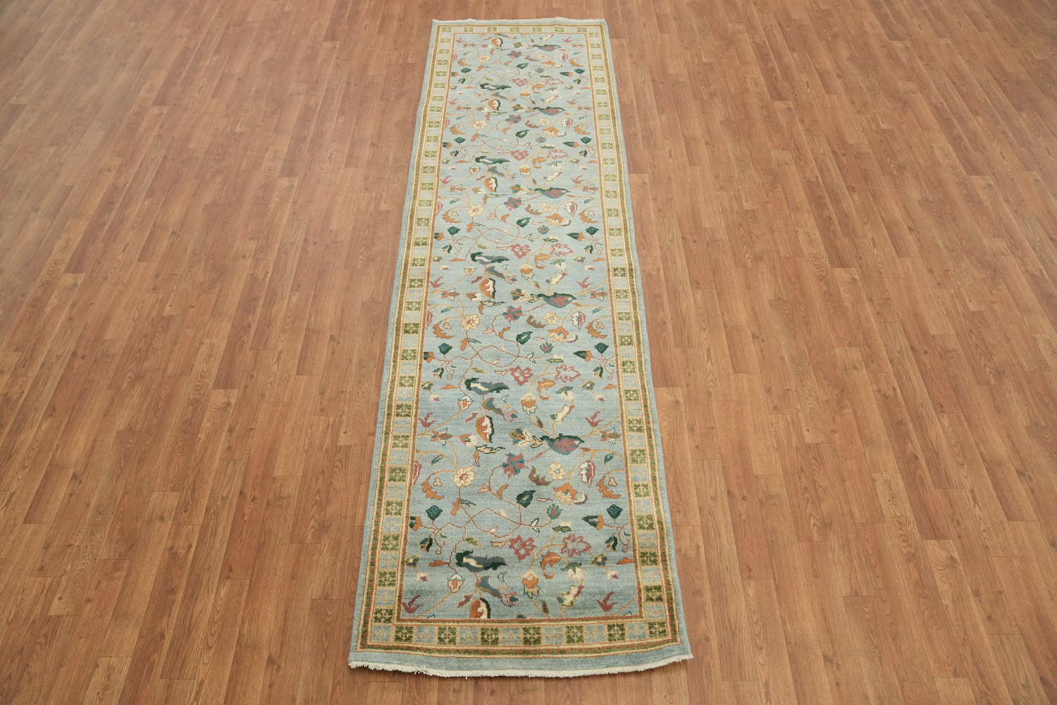Vegetable Dye Peshawar Chobi Wool Runner Rug 3x10