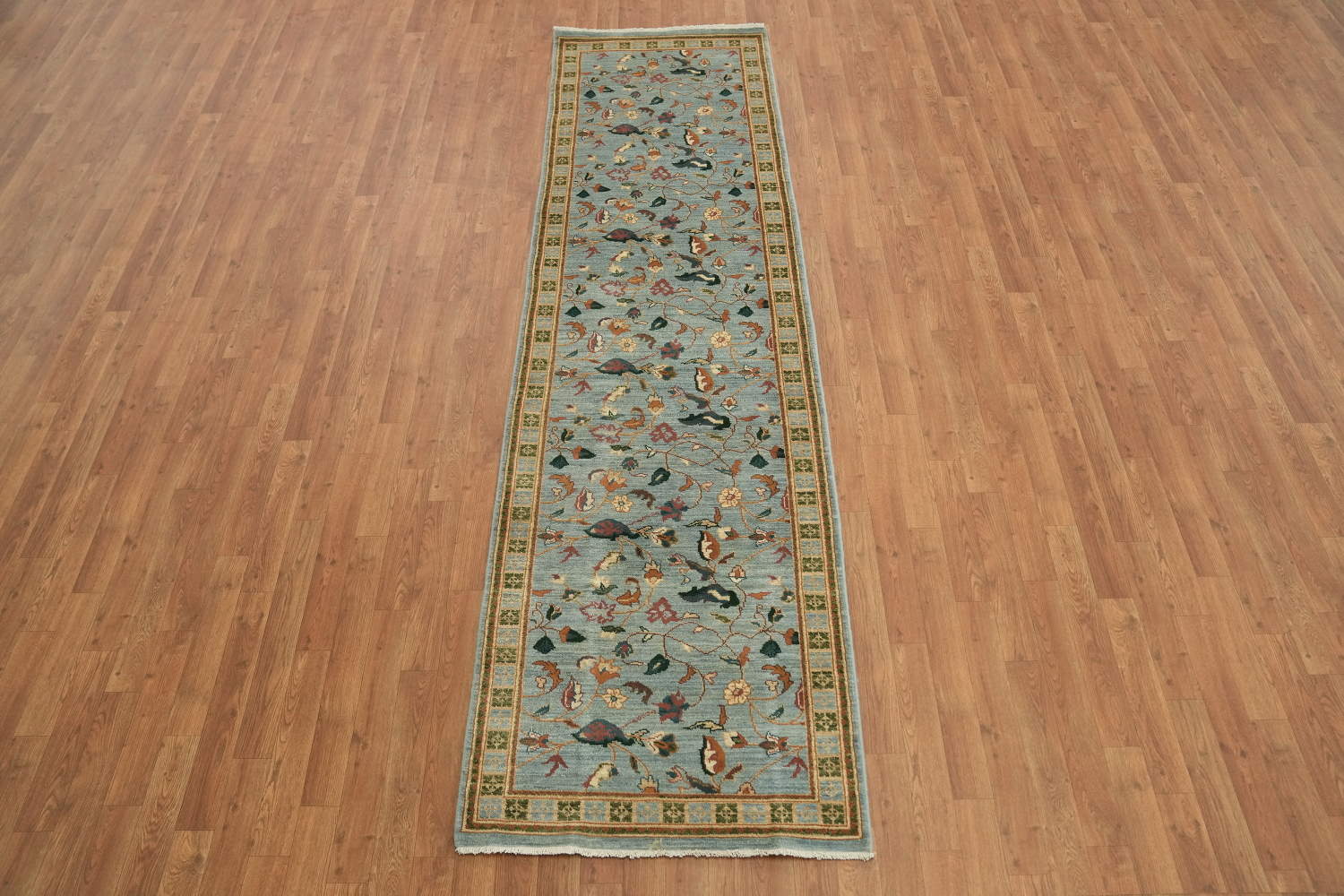 Vegetable Dye Peshawar Chobi Wool Runner Rug 3x10