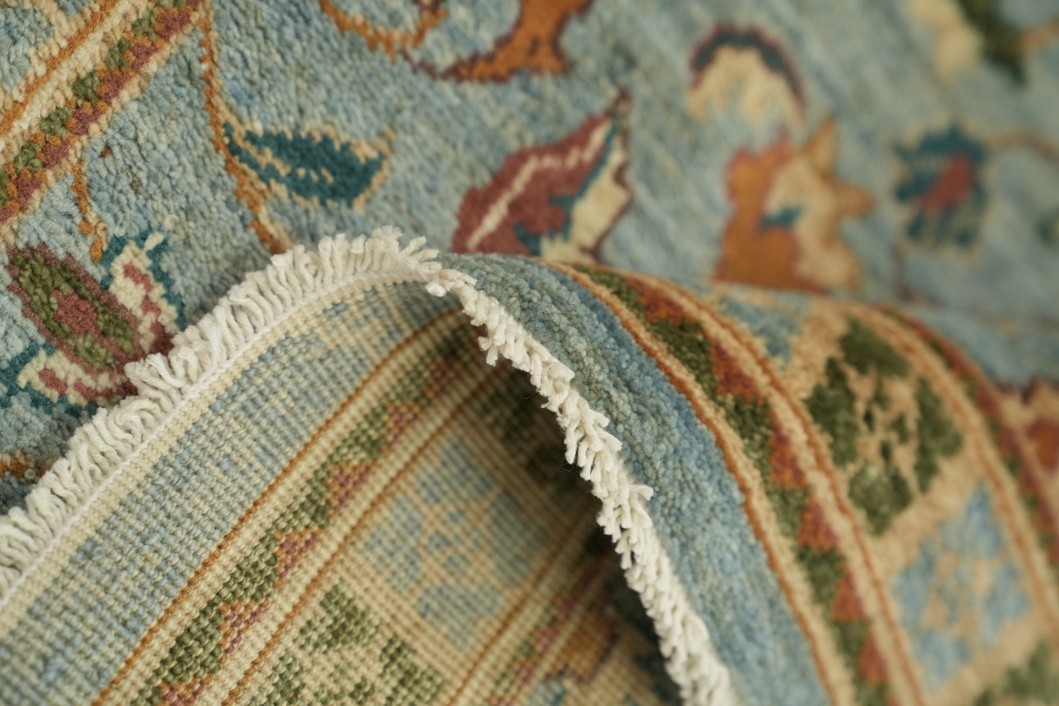 Vegetable Dye Peshawar Chobi Wool Runner Rug 3x10
