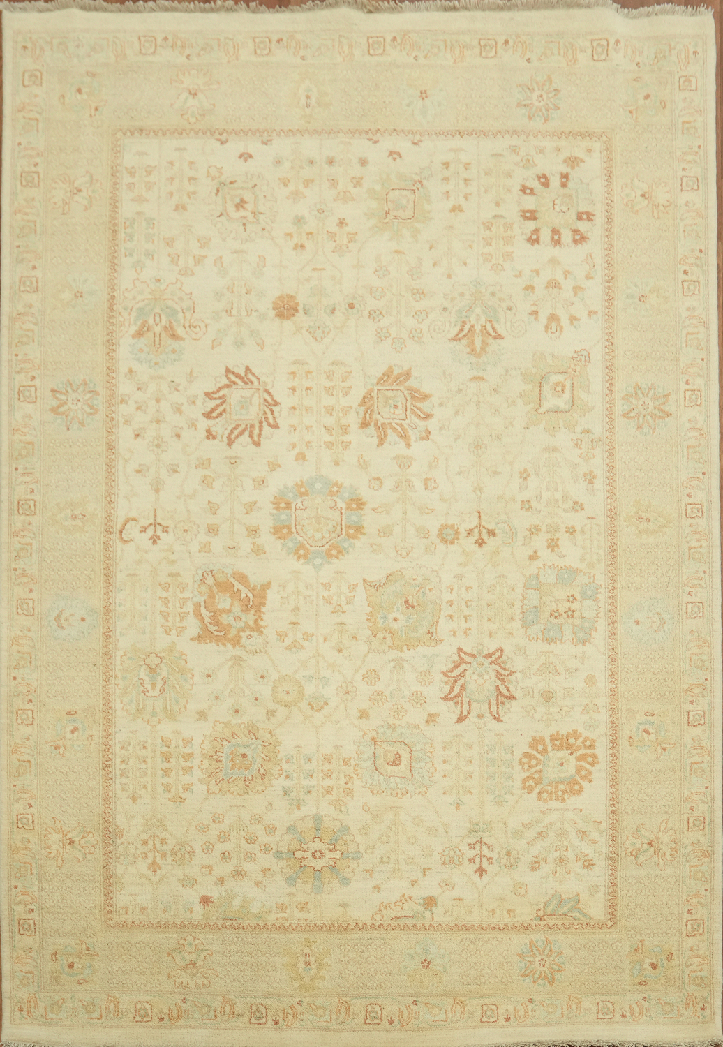 Vegetable Dye Peshawar Chobi Wool Area Rug 5x8