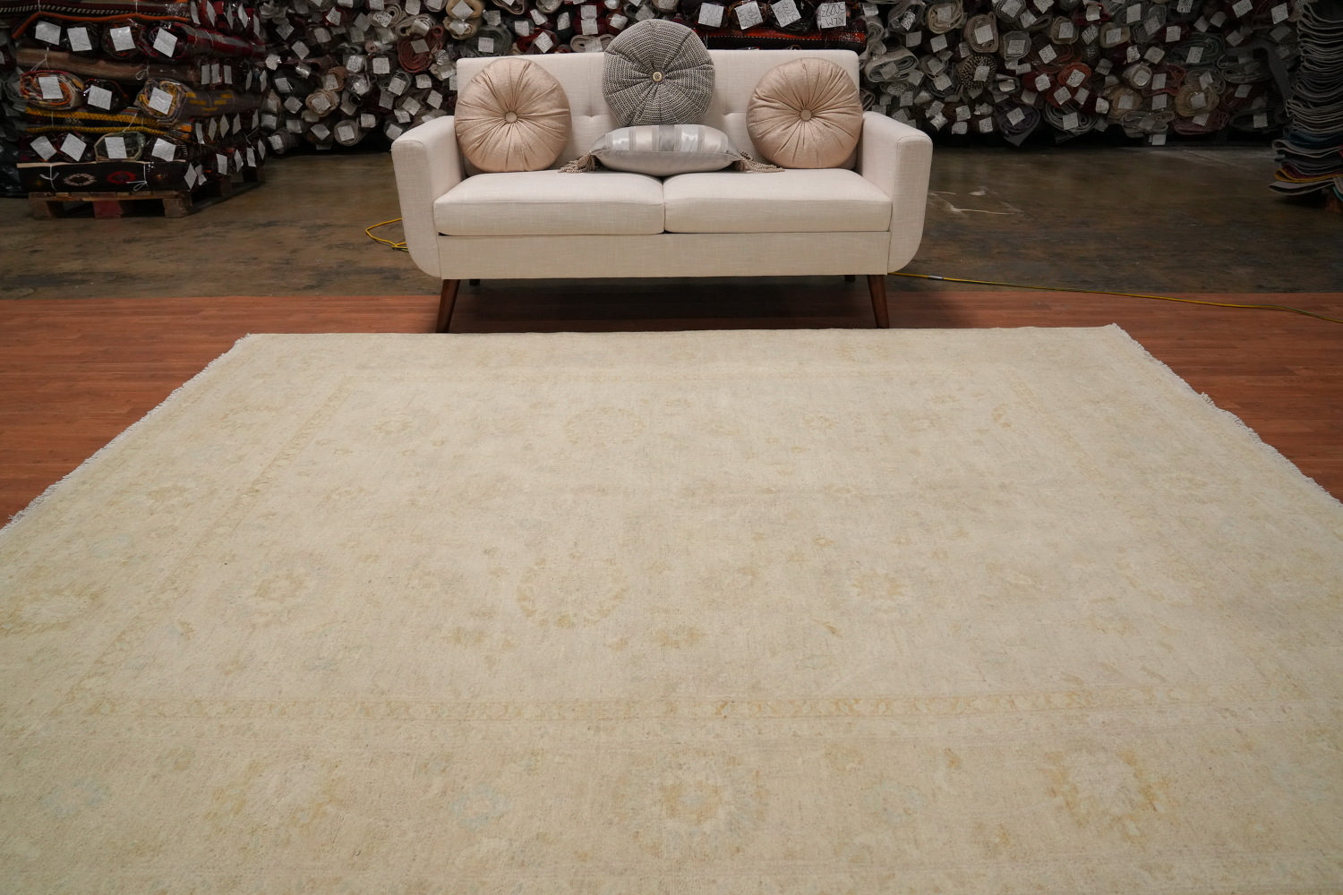 Vegetable Dye Peshawar Chobi Oriental Area Rug 8x9