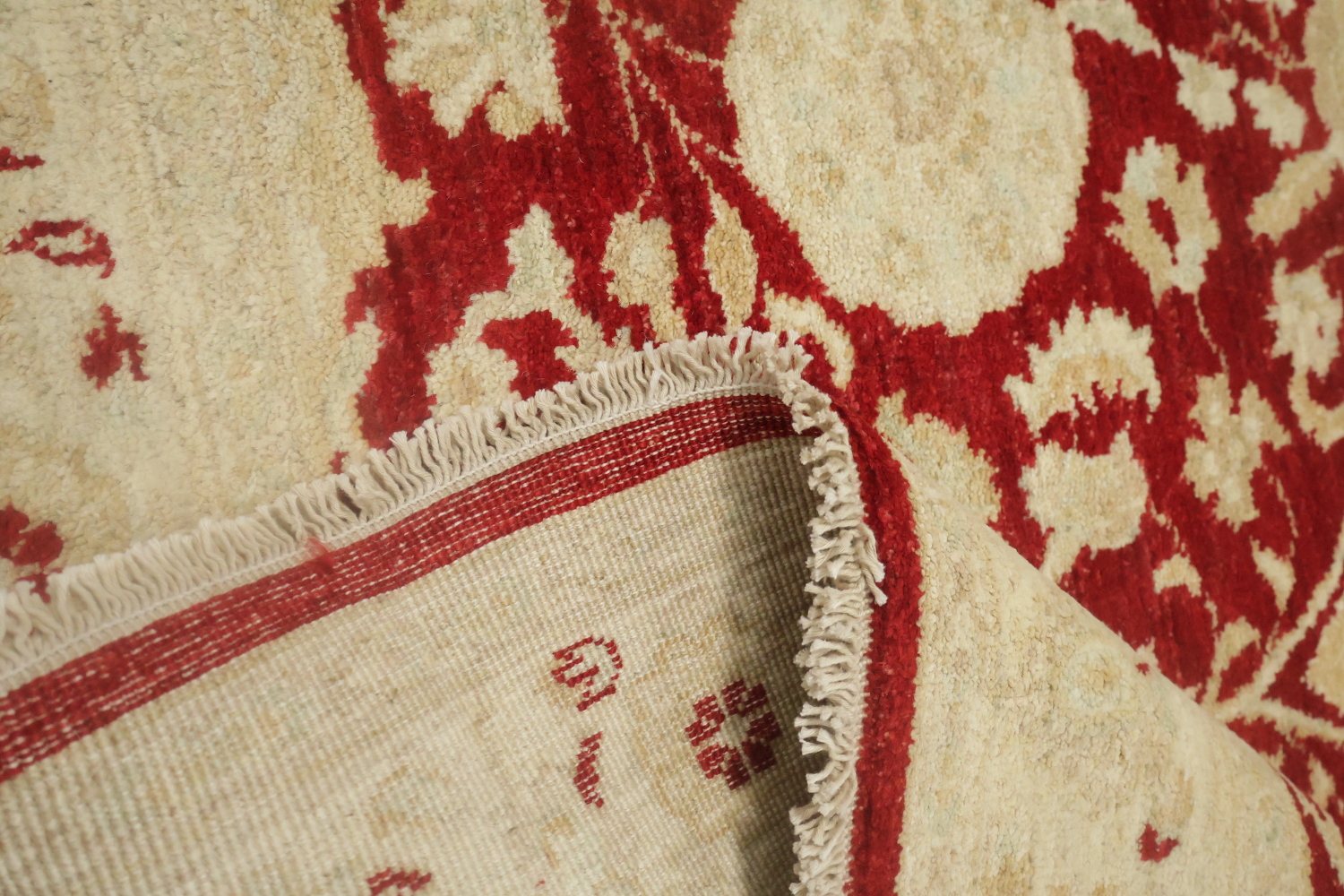 Vegetable Dye Peshawar Chobi Wool Area Rug 5x8
