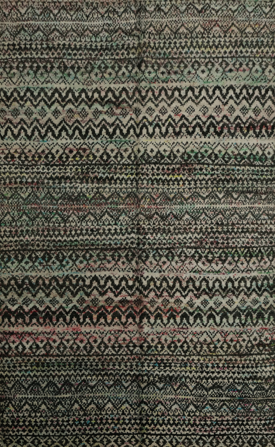 Chevron Style Abstract Oriental Area Rug 6x9
