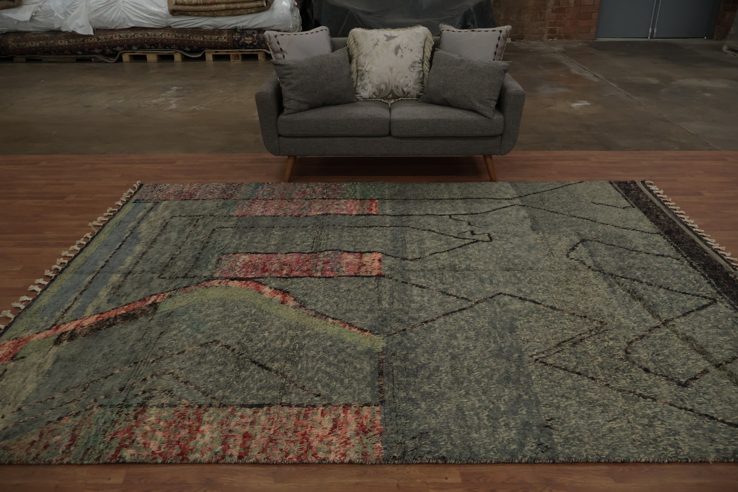 Handmade Moroccan Wool Area Rug 8x11