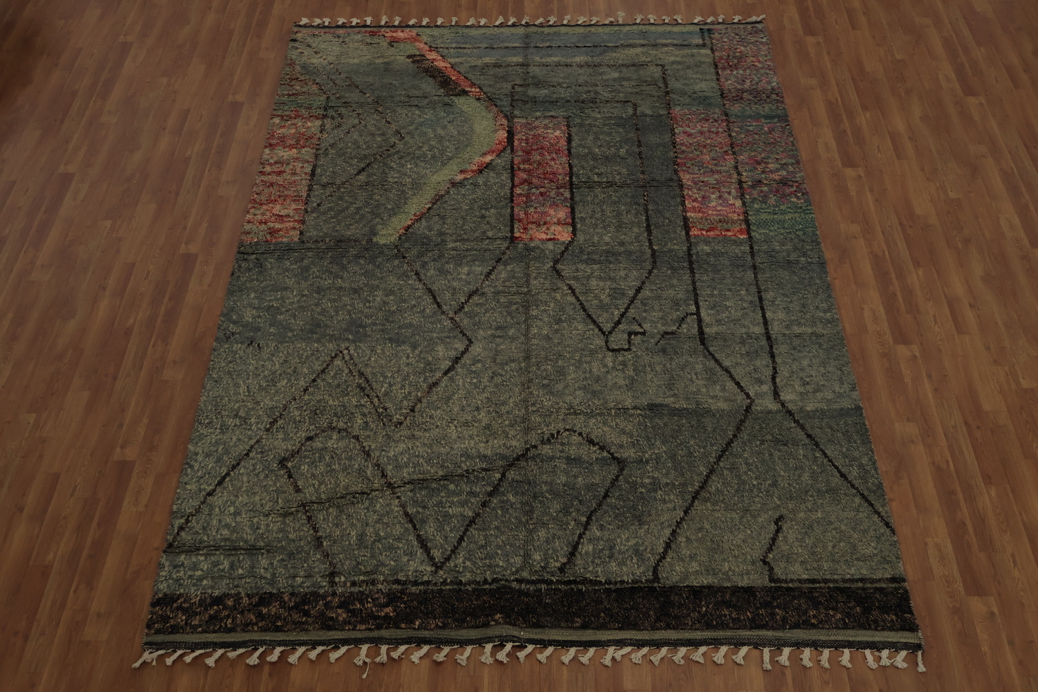 Handmade Moroccan Wool Area Rug 8x11