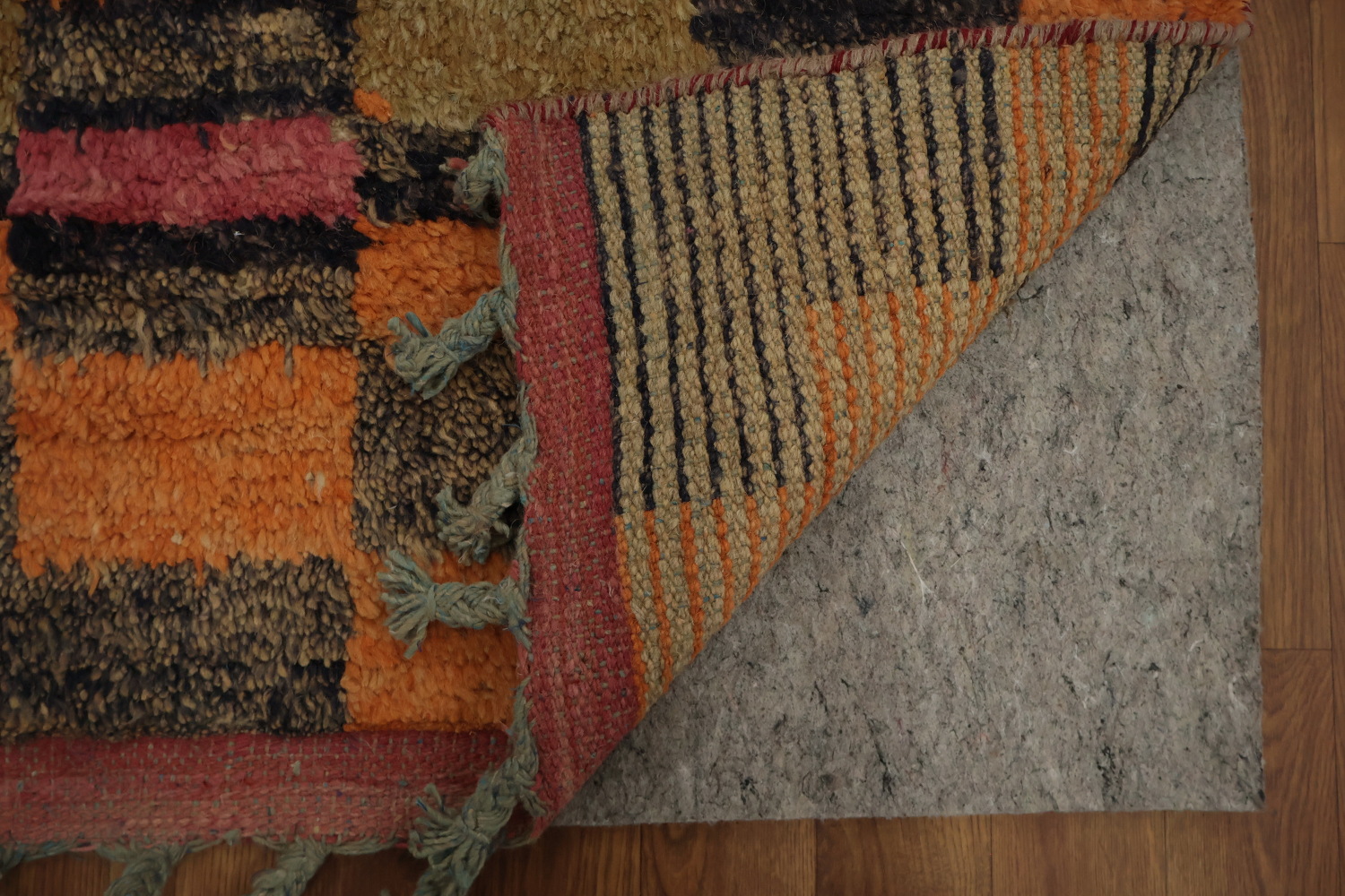 Checkered Moroccan Wool Area Rug 8x11