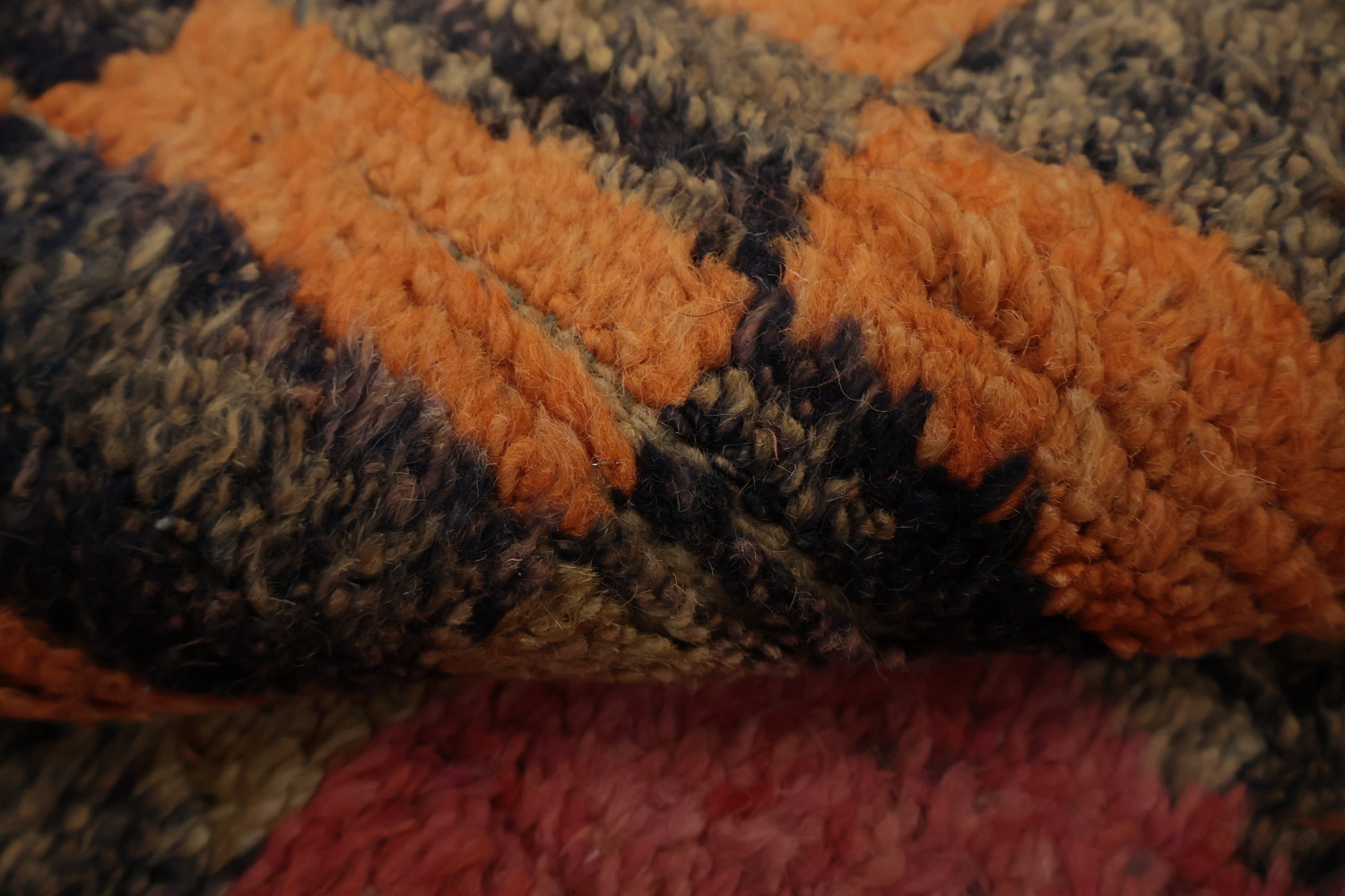 Checkered Moroccan Wool Area Rug 8x11