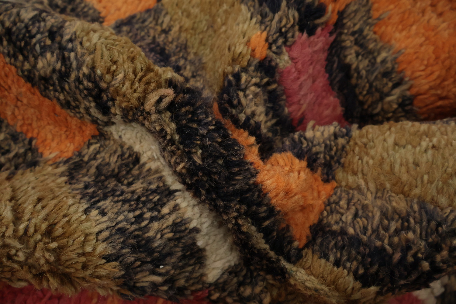 Checkered Moroccan Wool Area Rug 8x11