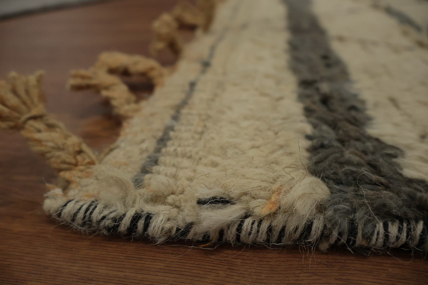 Moroccan Area Rug 8x11 with Bold and Muted Geometric Details