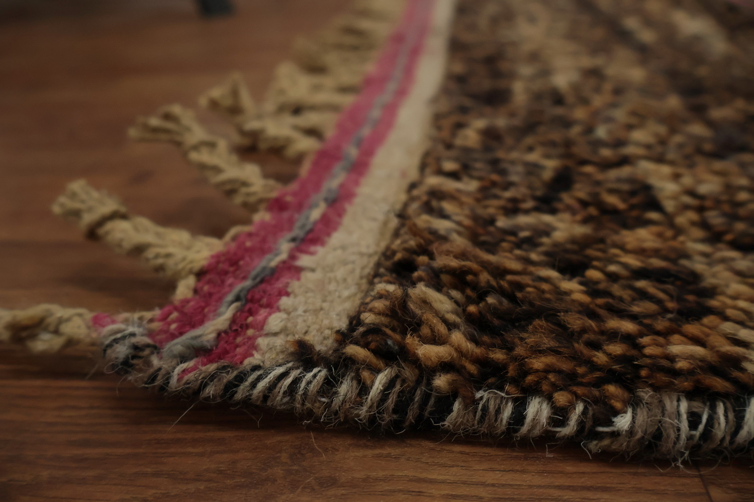 Bohemian Moroccan Area Rug 7x10 with Geometric Patterns