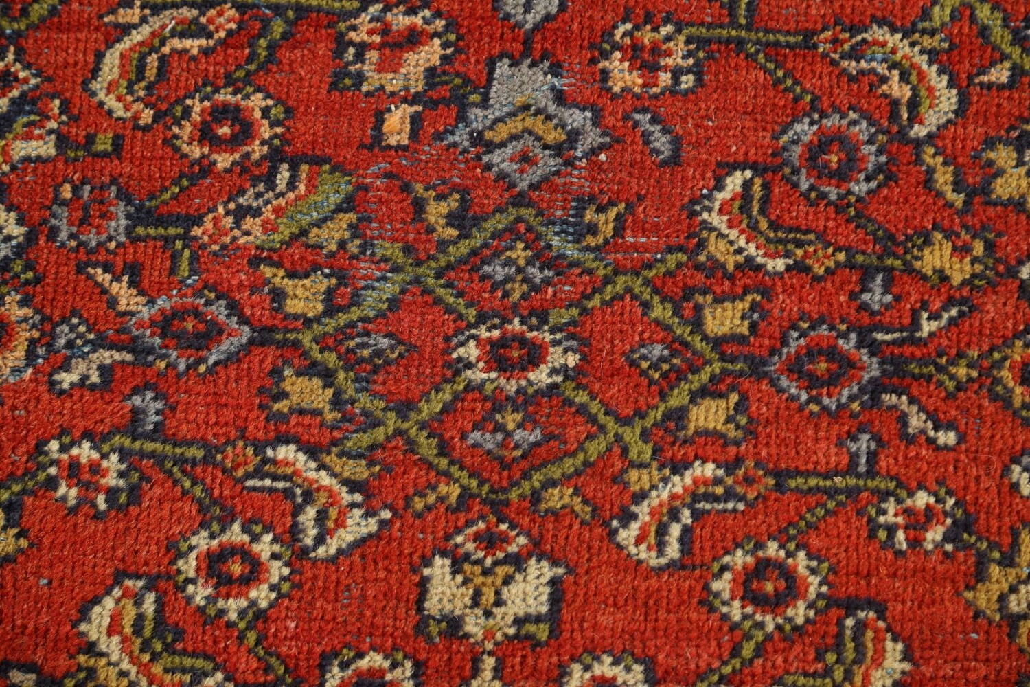 Pre-1900 Antique Vegetable Dye Sultanabad Persian Rug 15x22