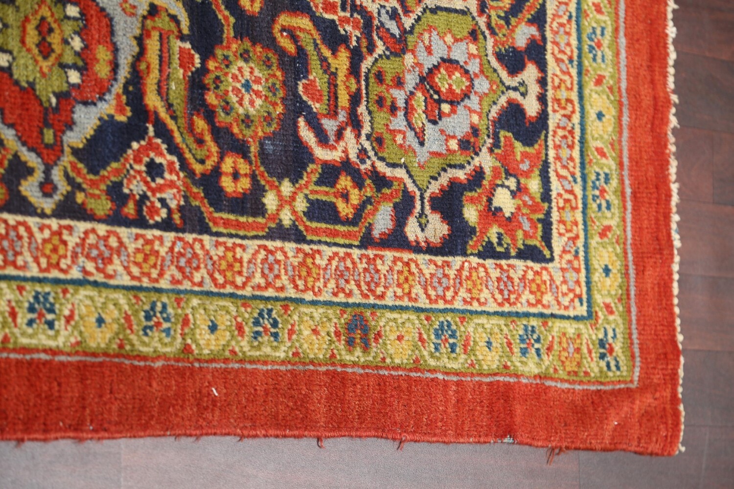 Pre-1900 Antique Vegetable Dye Sultanabad Persian Rug 15x22
