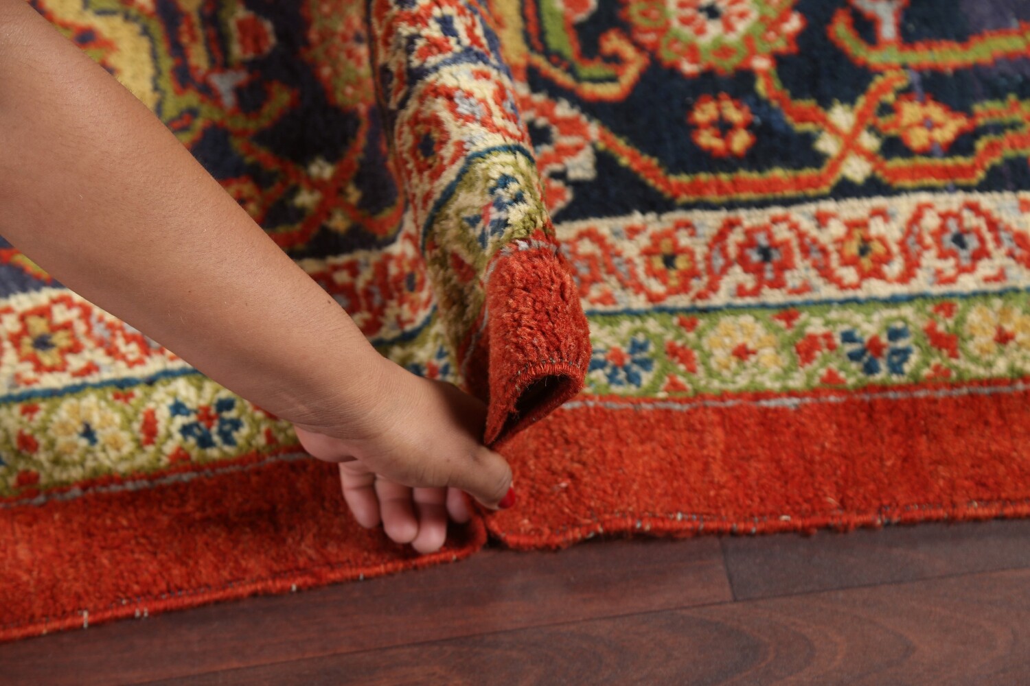 Pre-1900 Antique Vegetable Dye Sultanabad Persian Rug 15x22