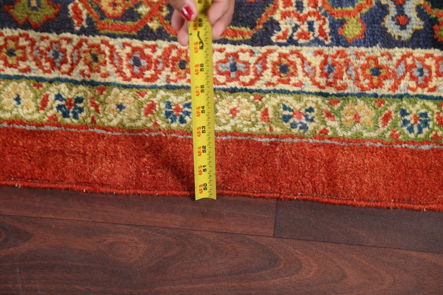 Pre-1900 Antique Vegetable Dye Sultanabad Persian Rug 15x22
