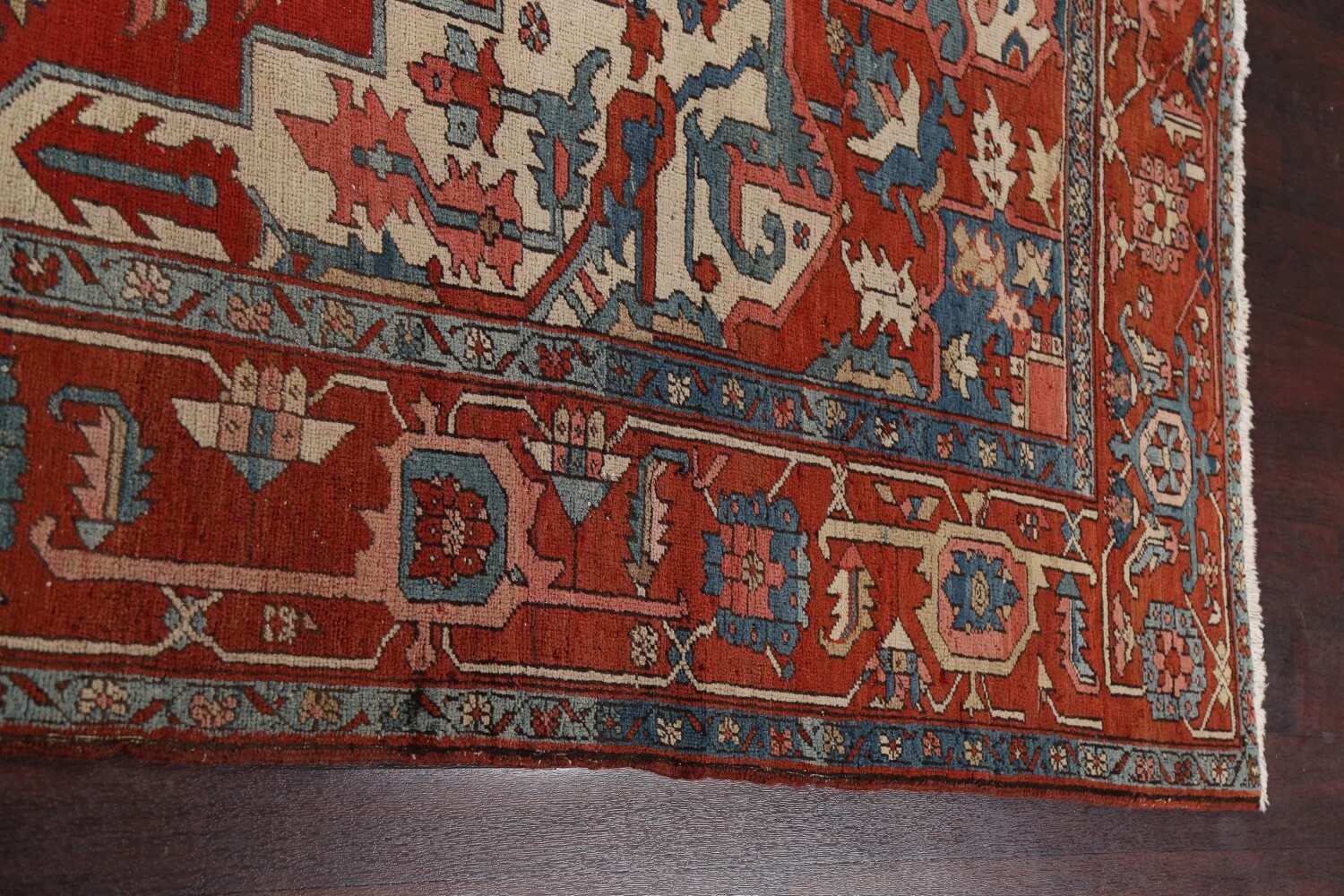 Antique Vegetable Dye Heriz Serapi Persian Area Rug 10x11