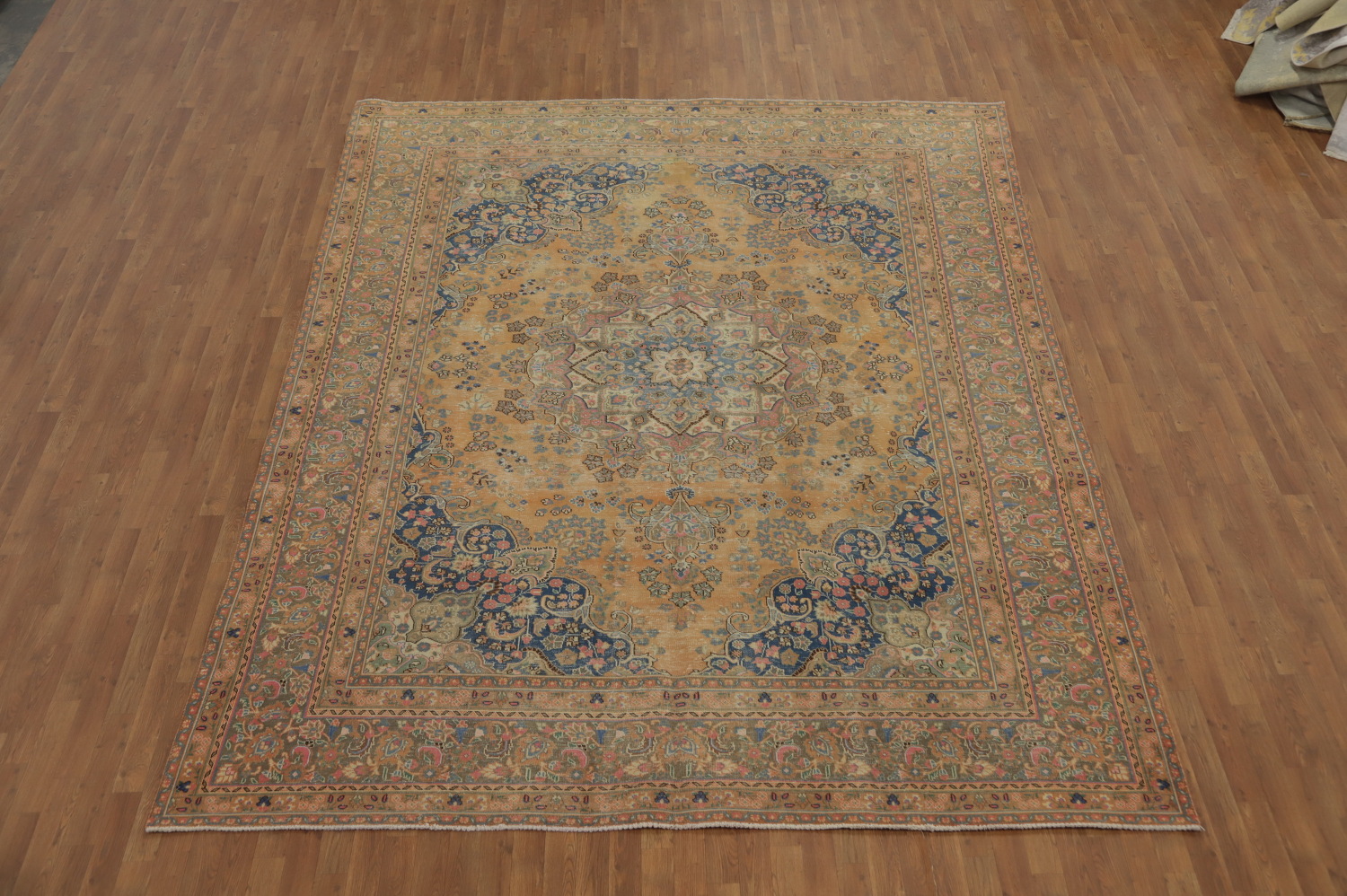 Handmade Wool Mashad Persian Area Rug 9x12