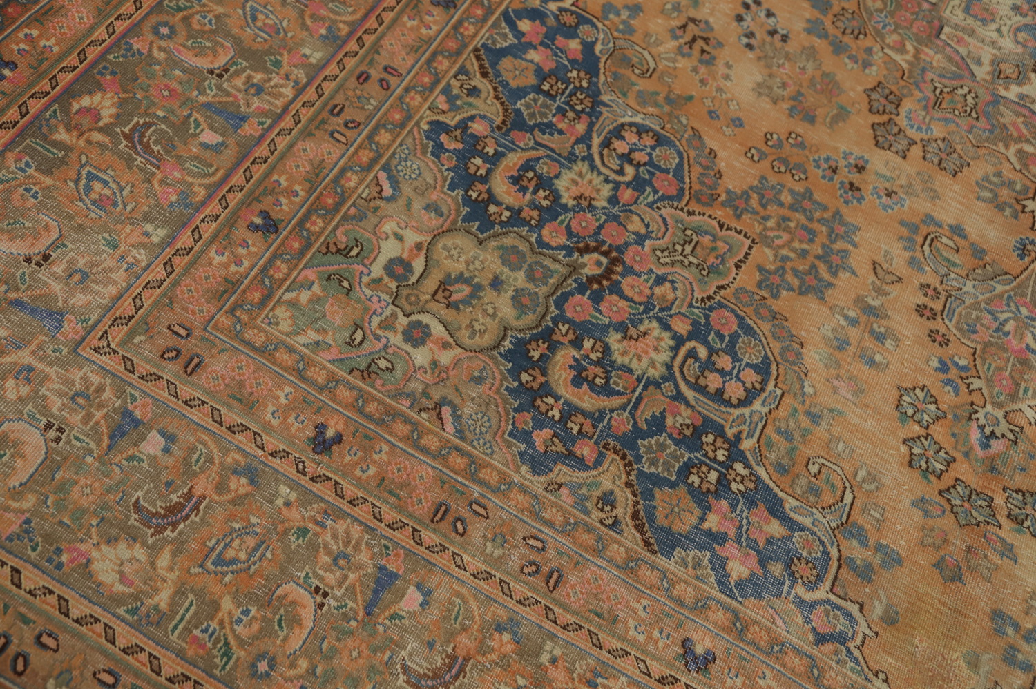 Handmade Wool Mashad Persian Area Rug 9x12
