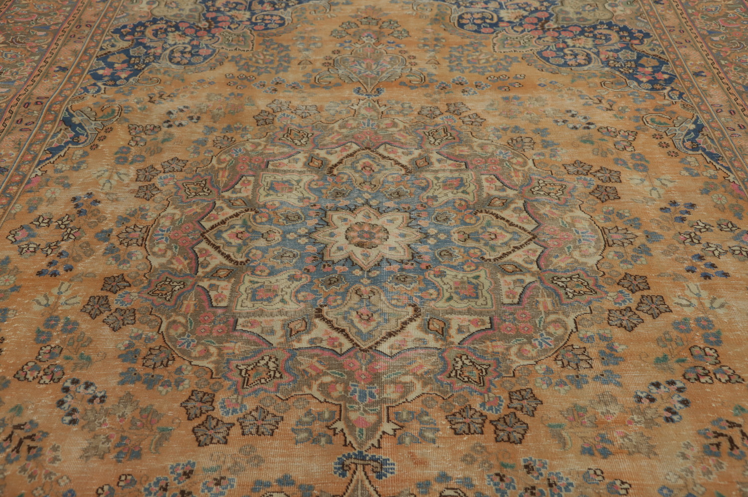 Handmade Wool Mashad Persian Area Rug 9x12