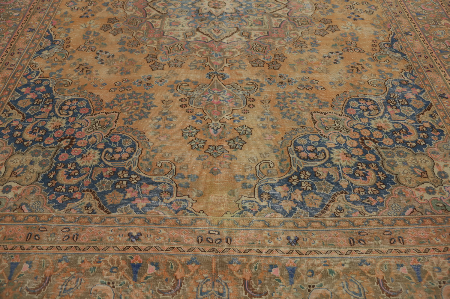 Handmade Wool Mashad Persian Area Rug 9x12
