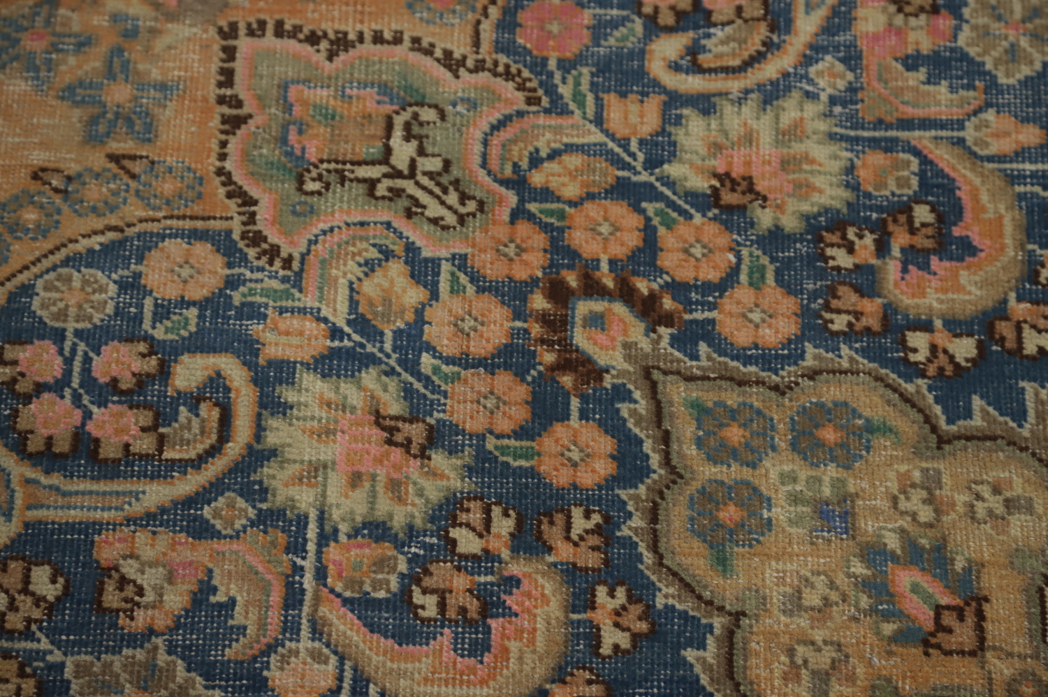 Handmade Wool Mashad Persian Area Rug 9x12