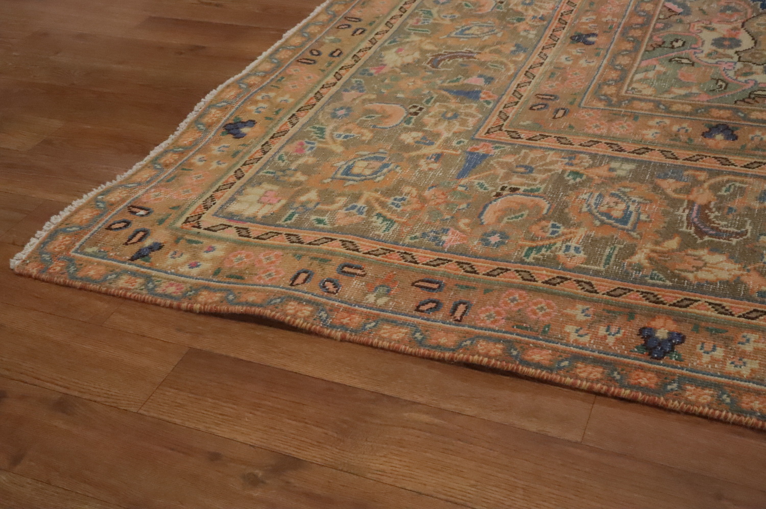 Handmade Wool Mashad Persian Area Rug 9x12