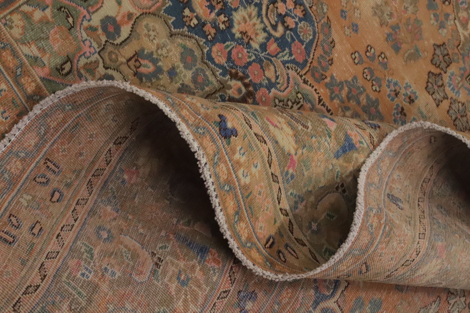 Handmade Wool Mashad Persian Area Rug 9x12