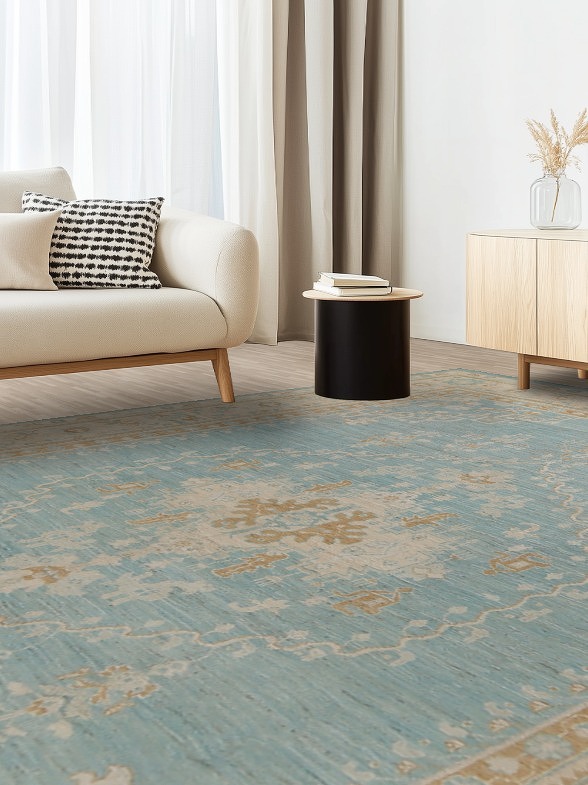 Vegetable Dye Oushak Oriental Area Rug 10x14