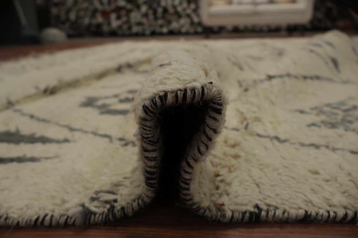 Artisanal Wool Moroccan Large Rug 12x19 with Authentic Tribal Aesthetics