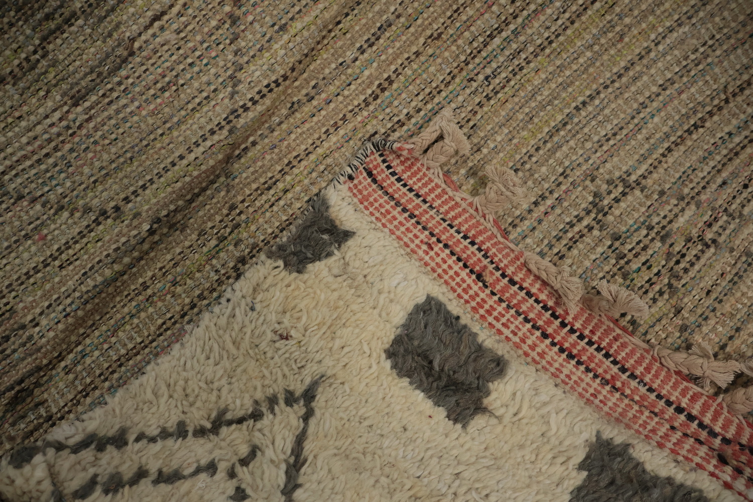 Artisanal Wool Moroccan Large Rug 12x19 with Authentic Tribal Aesthetics