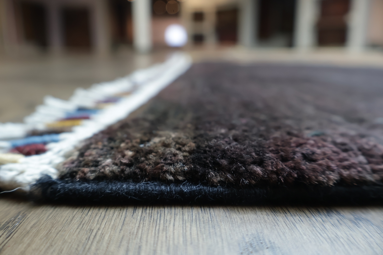 Modern Abstract Rug with Intriguing Geometric Patterns 6x8