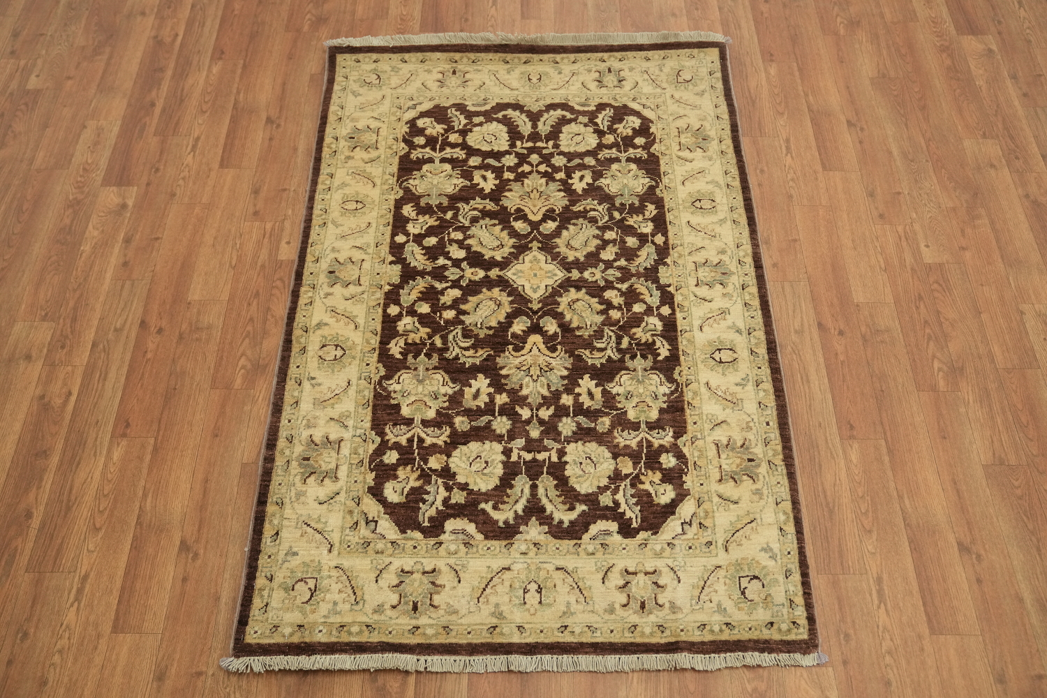 Vegetable Dye Chobi Peshawar Handmade Wool Rug 3x5