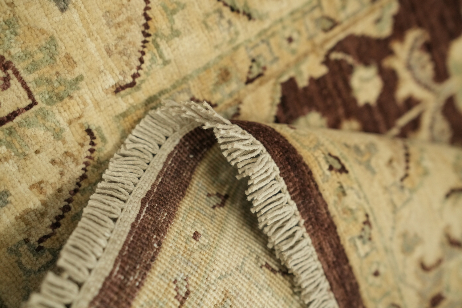 Vegetable Dye Chobi Peshawar Handmade Wool Rug 3x5