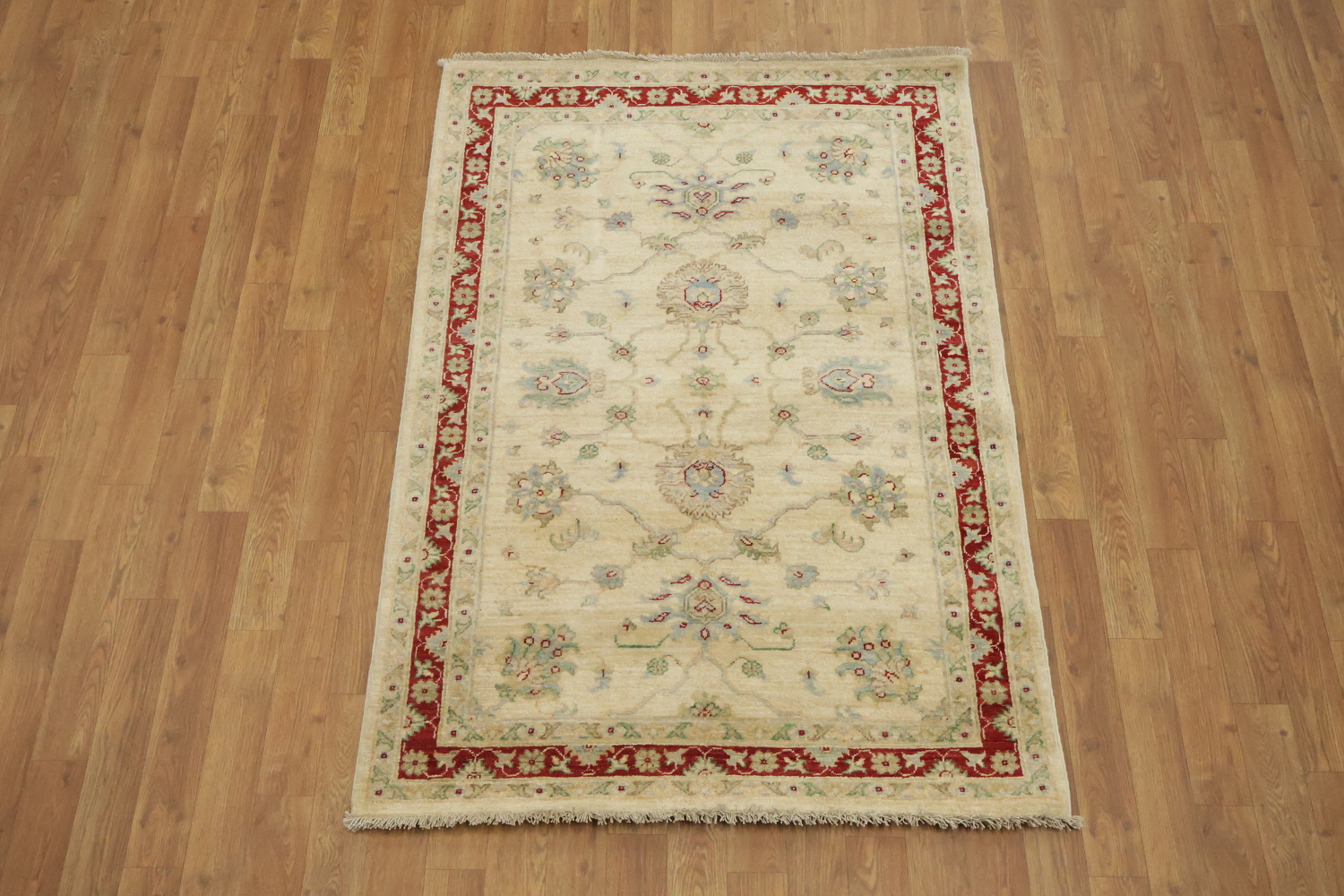 Vegetable Dye Chobi Peshawar Wool Handmade Rug 3x5