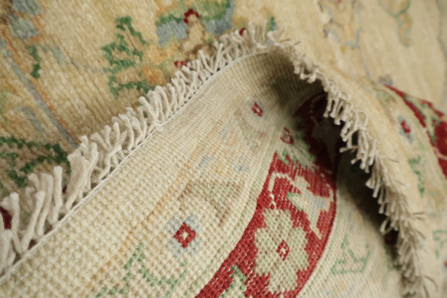 Vegetable Dye Chobi Peshawar Wool Handmade Rug 3x5