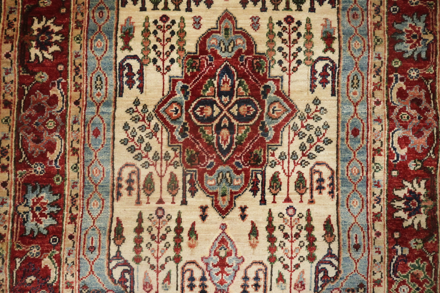 Vegetable Dye Ziegler Handmade Wool Rug 3x5