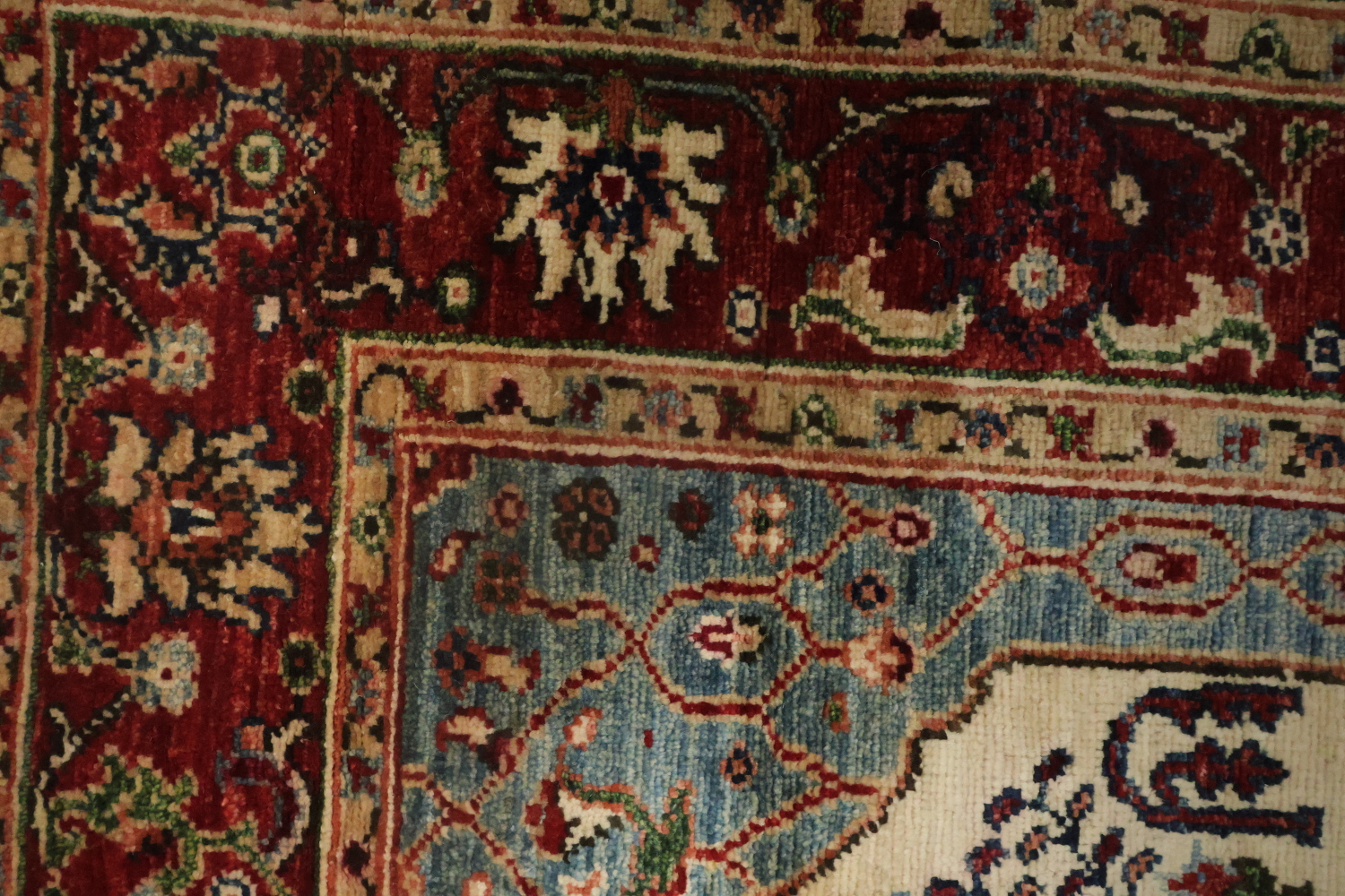 Vegetable Dye Ziegler Handmade Wool Rug 3x5