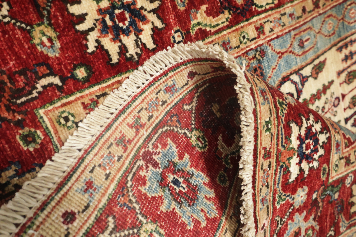 Vegetable Dye Ziegler Handmade Wool Rug 3x5