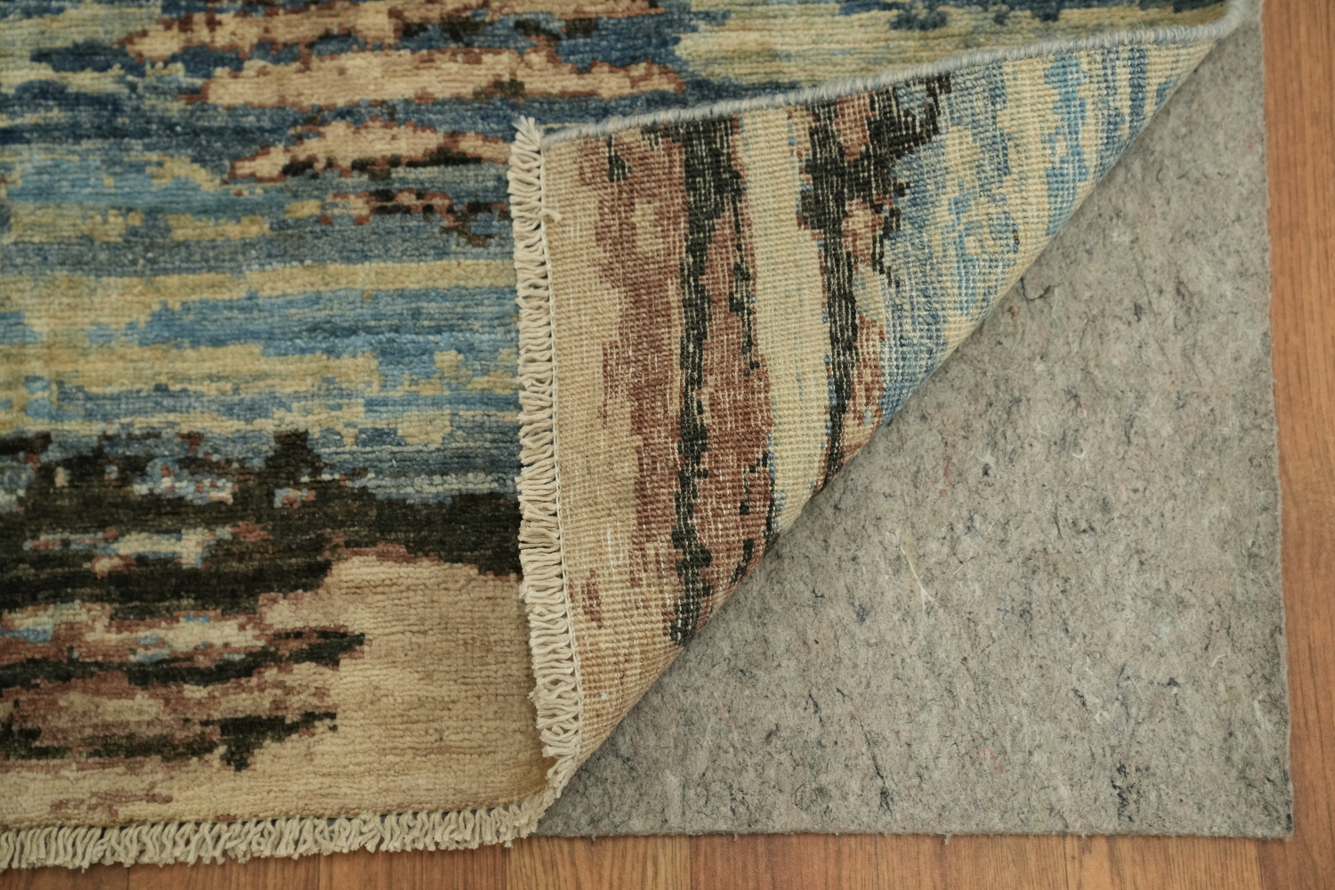 Vegetable Dye Handmade Abstract Wool/ Silk Area Rug 4x6