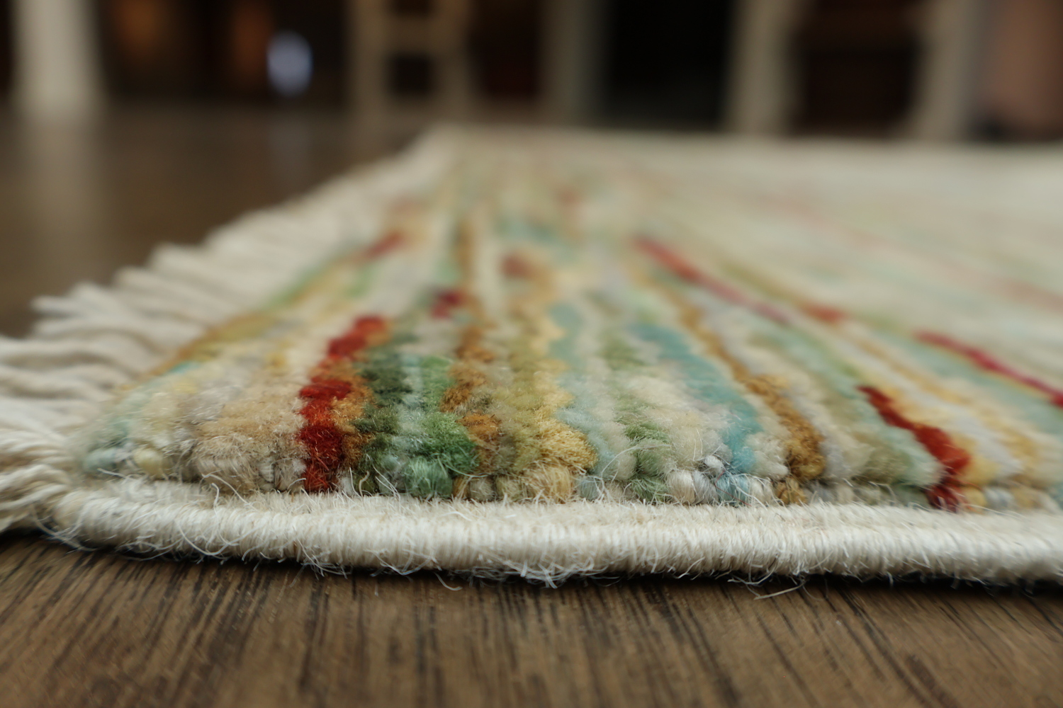 Vegetable Dye Gabbeh Kashkoli Handmade Area Rug 4x6