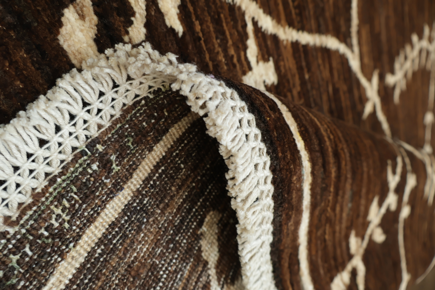 Vegetable Dye Nature Print Gabbeh Kashkoli Area Rug 4x6
