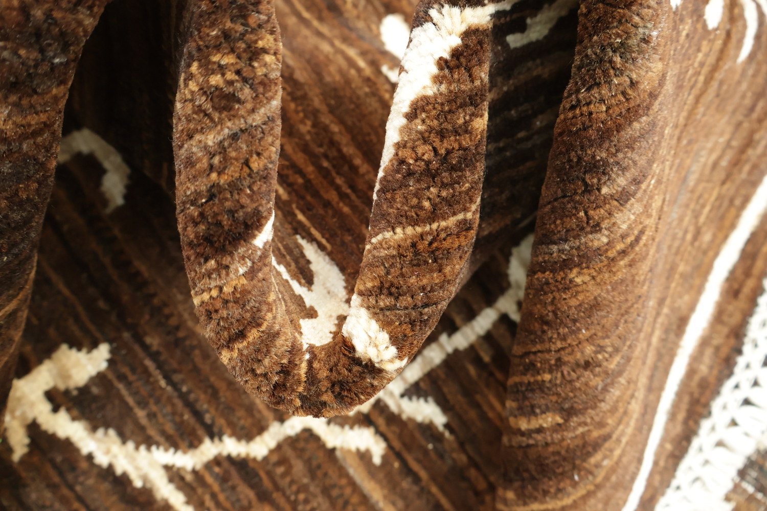 Vegetable Dye Nature Print Gabbeh Kashkoli Area Rug 4x6