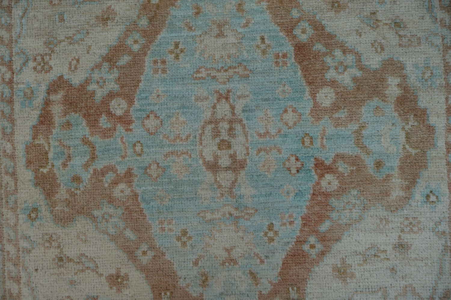 Vegetable Dye Oushak Turkish Area Rug 4x6