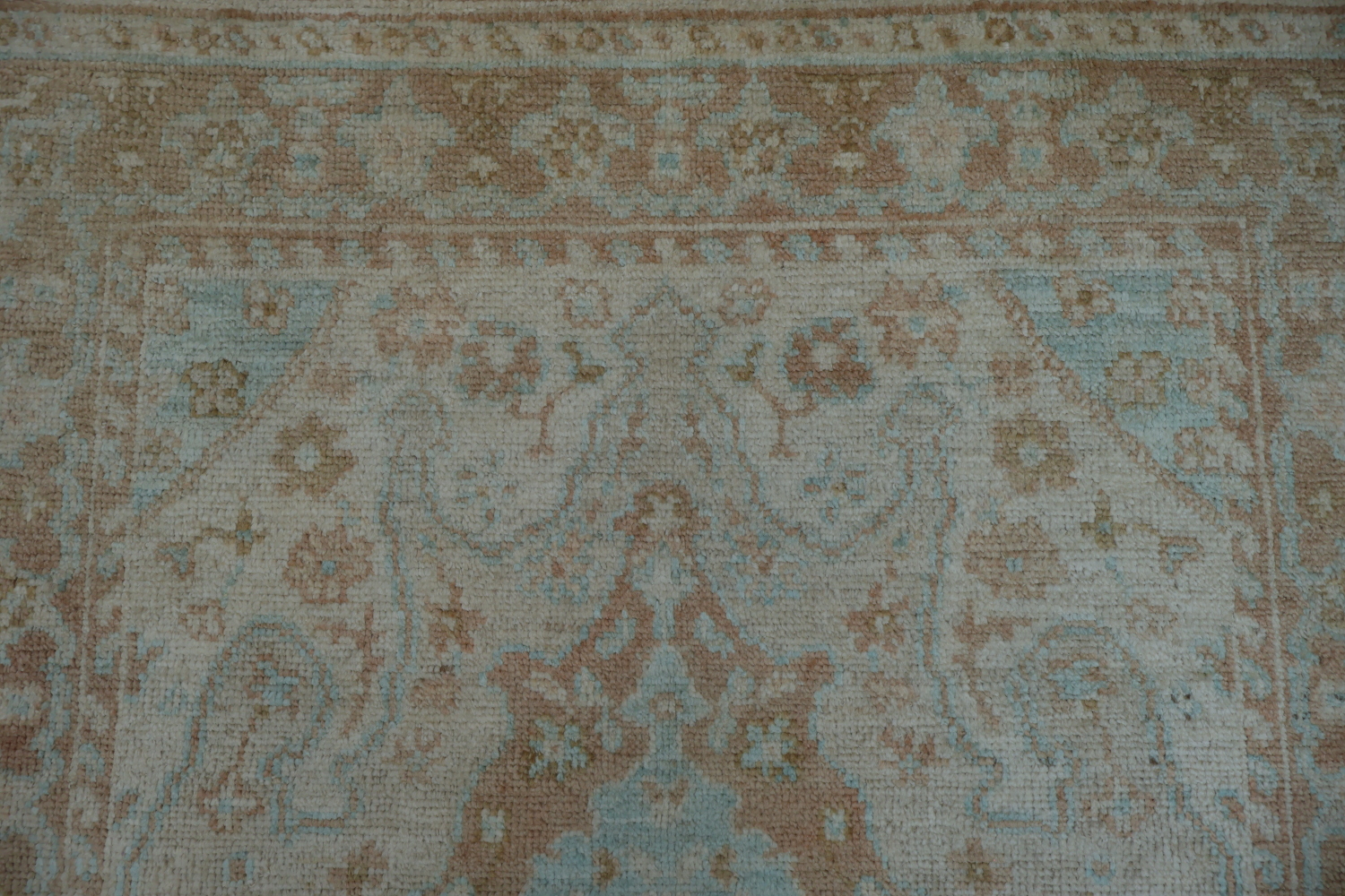 Vegetable Dye Oushak Turkish Area Rug 4x6