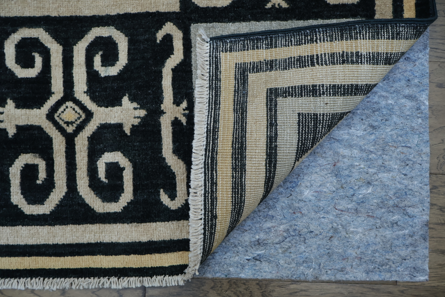 Vegetable Dye Handmade Khotan Wool Area Rug 5x8