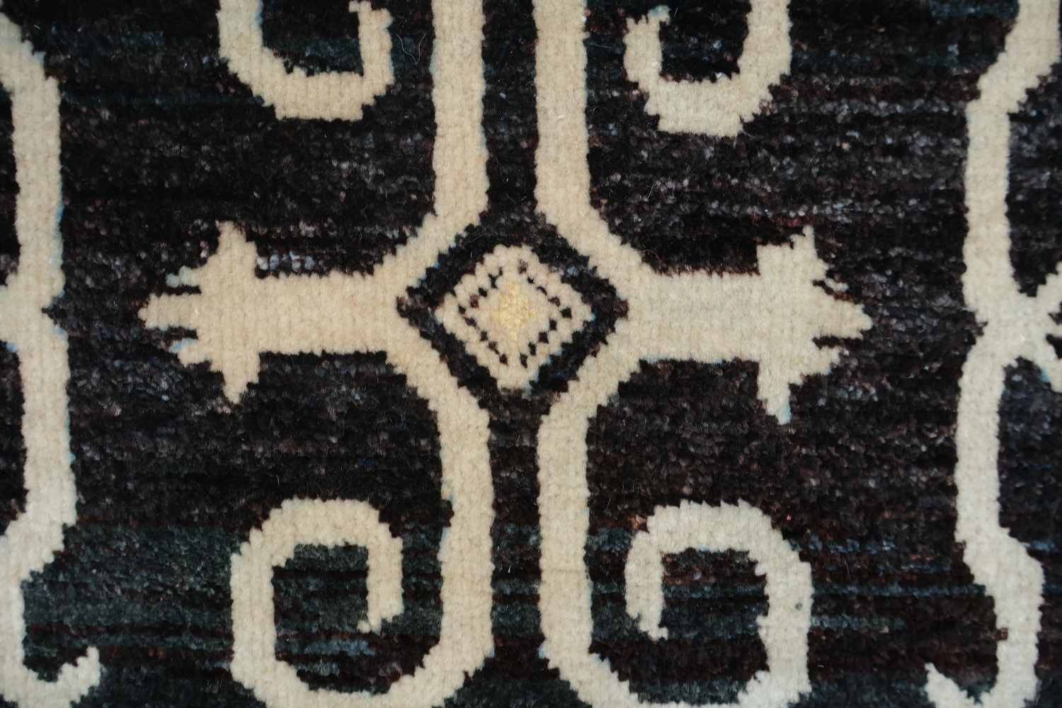 Vegetable Dye Handmade Khotan Wool Area Rug 5x8