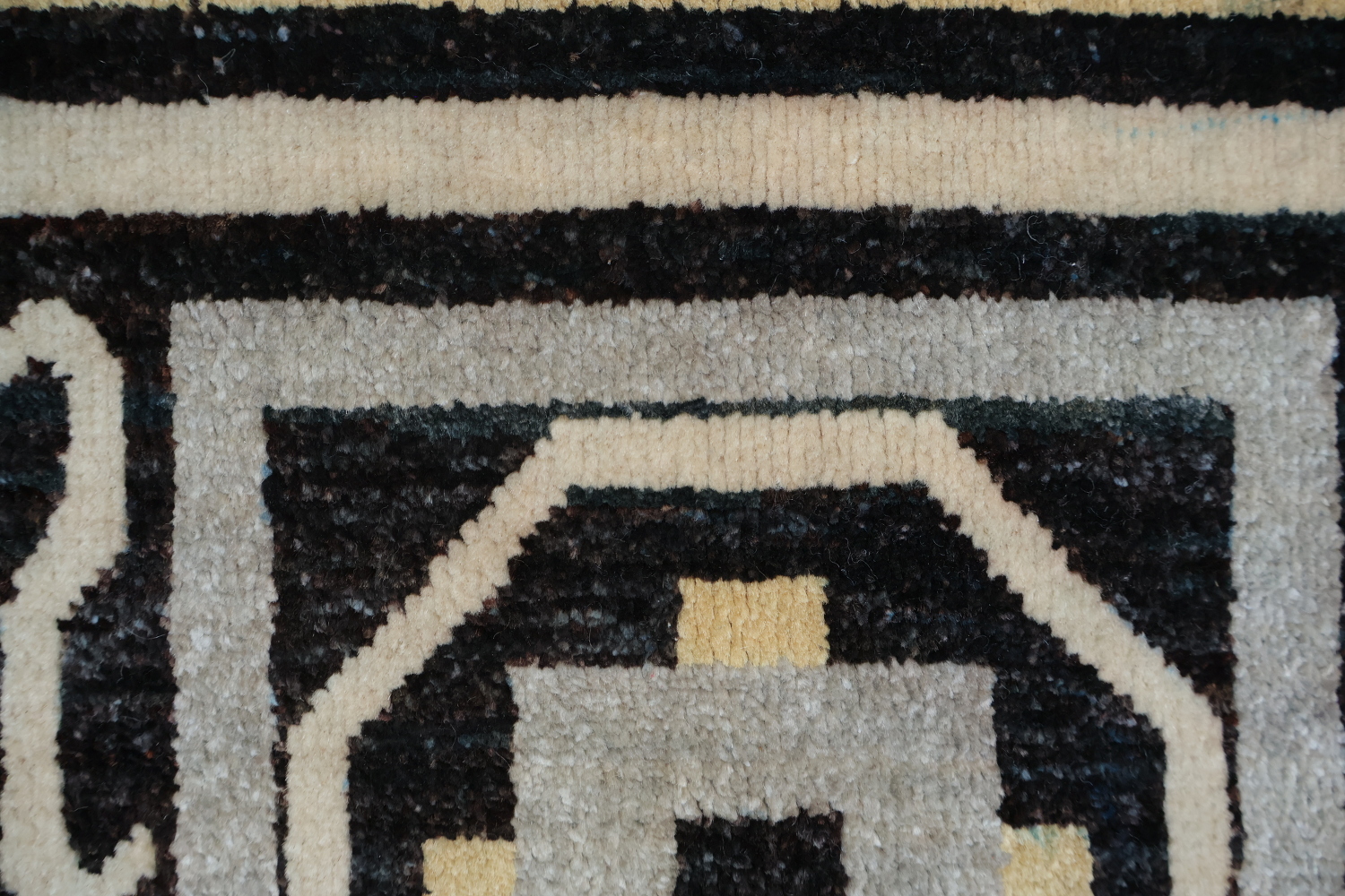 Vegetable Dye Handmade Khotan Wool Area Rug 5x8
