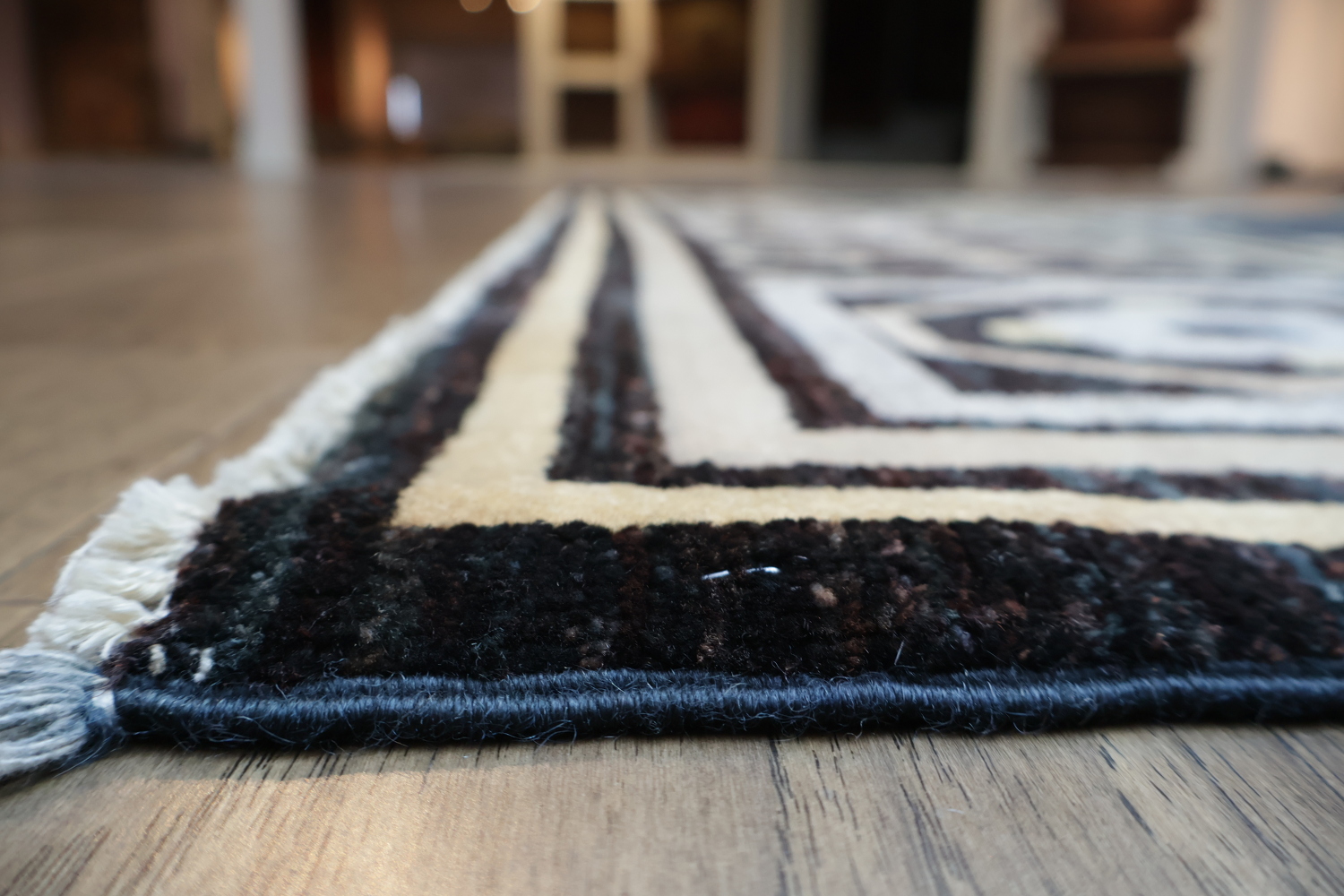 Vegetable Dye Handmade Khotan Wool Area Rug 5x8